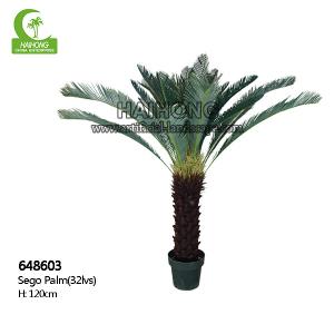 Wholesale Single Head Aesthetic 120cm Artificial Sago Palm Trees For Outdoor from china suppliers