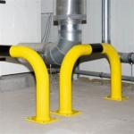 Black Bull Steel XL Collision Protection Guard - 600 x 2000mm - Yellow and Black