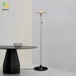Nordic Simple LED Metal Floor Lamp Modern Bedroom Living Room Hotel Glass Lamp