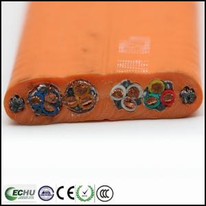 Wholesale Bunch Core Flat Elevator Cable, ECHU Traveling Cable, PVC Flat Cable from china suppliers