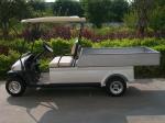 White Color Small Electric Utility Vehicles Car With 3.7kw KDS Motor , Cargo Box
