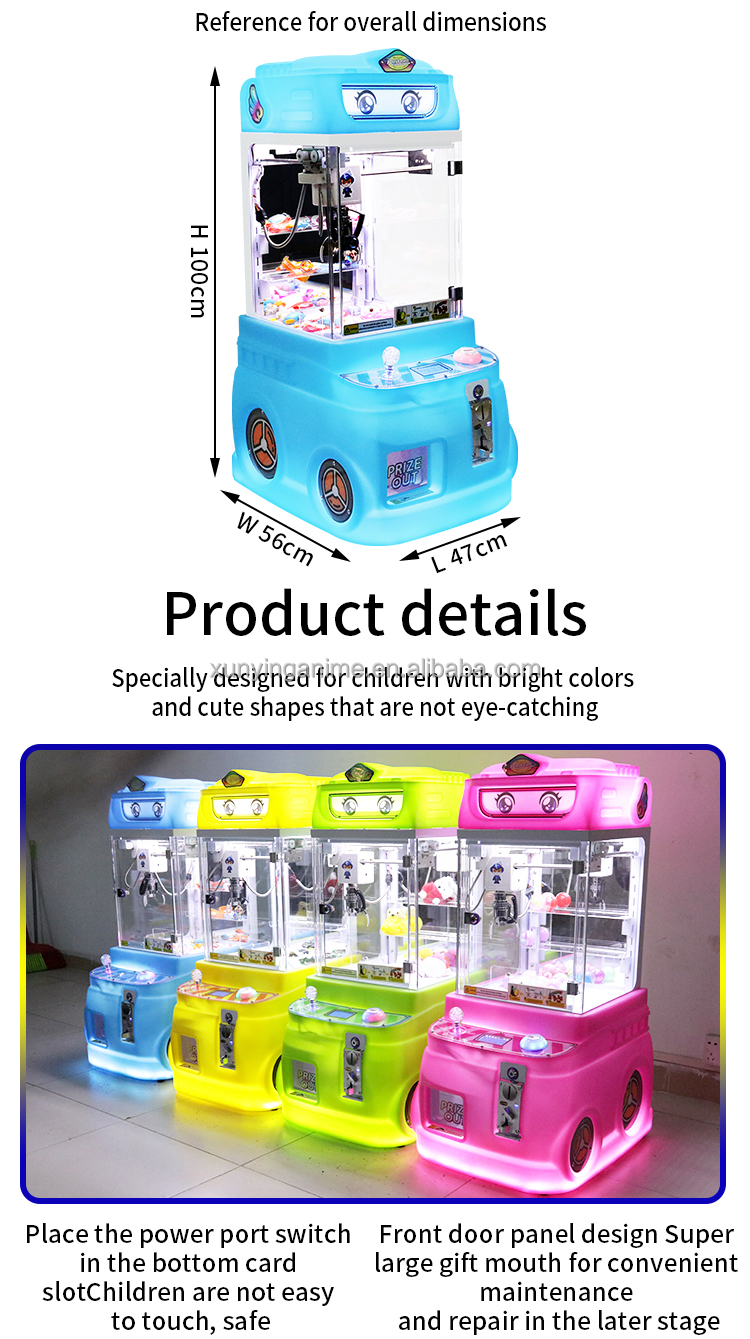 Electronic Tabletop arcade Plush Toys Claw Candy Grabber Machine Simulator Mini