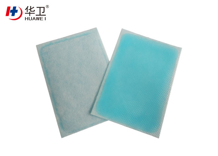 yellow and blue color cold hot 7*10cm 10*14cm hydrogel pain relief patch