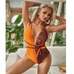 V-Neck Ladies One-Piece Swimsuit Flash Tight Triangle Beach Women'S Swimsuit