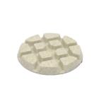 Round White Resin Floor Polishing Pads 8 Inch Concrete Floor Grinder Pads