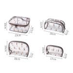 Custom Logo Clear Travel Portable Make Up PVC Cosmetic Bag