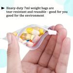 5/10/20pcs Pill Pouch Bags Zippered Reusable Clear Self Sealing Travel Medicine