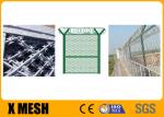 2440mm Height Security Metal Fencing 51mmx152mm Diamond Hole Size