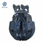 360 Degree Rotation Excavator Hydraulic Orange Peel Grab Steel Scrap Grapple For