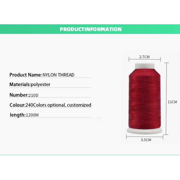 Polyester 50/3 Cotton 250 Yard Sewing Yarn Making Machine Thread 3Cord White 1000M Cone