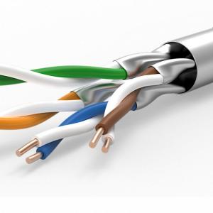 Wholesale LSZH Jacket Engineering Cable CAT6A FTP Patch Cord Cable 24AWG*4 OD 6.5mm from china suppliers