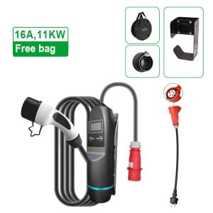 Wholesale 16/32A Portable Charging Station Type 2 GB/T Plug 3.5kW 7kW Smart Home EV Charger from china suppliers