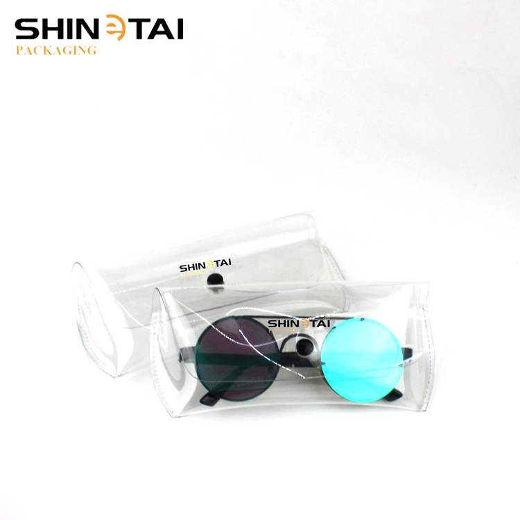 Magnetic Sunglasses Case Transparent PVC Box Clear Jelly Beach Fashion Soft Sunglasses Case Eyewear Case