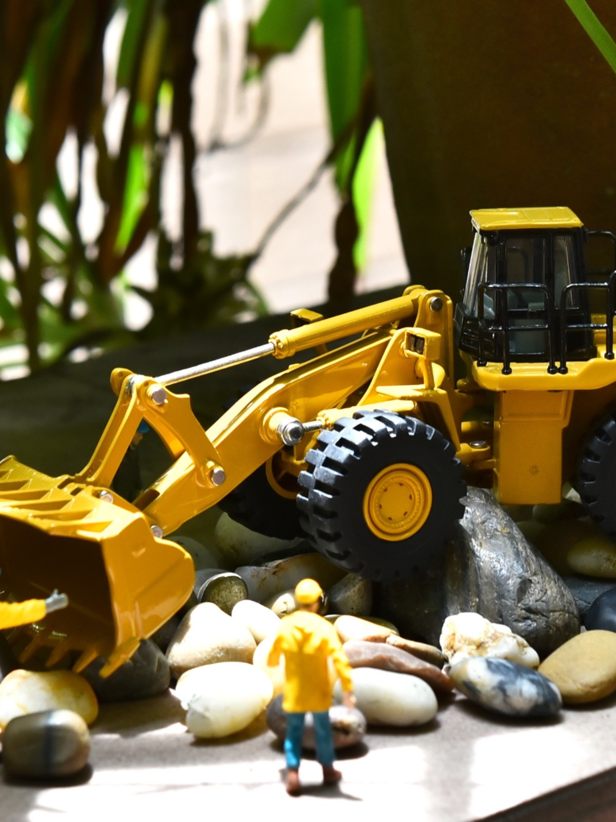 DM CAT988H Loader Shovel Bulldozer Engineering Truck Alloy Simulation Model