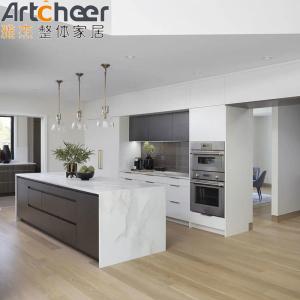 Wholesale Plywood Material and Modern Design The Perfect Combination for Villa Kitchen Cabinets from china suppliers