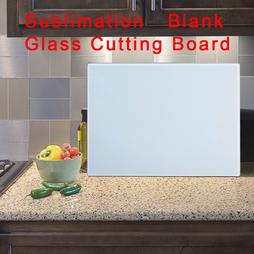 Square Round Kitchen Cutting Board with Sublimation Blank and Coated Tempered Glass