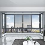 Simple Design Residential Glass Balcony Aluminum Frame Sliding Windows With
