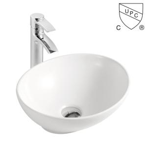 Wholesale Creative White Ivory Color vessel oval Bathroom porcelain Sink Minimal wash Basin from china suppliers