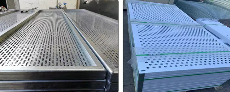 Decorative 1.22*2.44m Perforated Metal Mesh Round / Square Hole 3.0mm