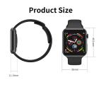 Black Wallpaper Smartwatch For Women Real Time Weather Forecast / Heart Rate