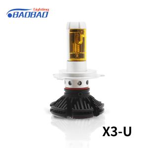 Wholesale X3 50W 6000Lumen ZES chips car led headlight from china suppliers