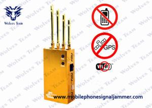 Wholesale Golden Mobile Phone GPS Jammer AC110V - 240V Jamming Range Radius 2 - 15m from china suppliers
