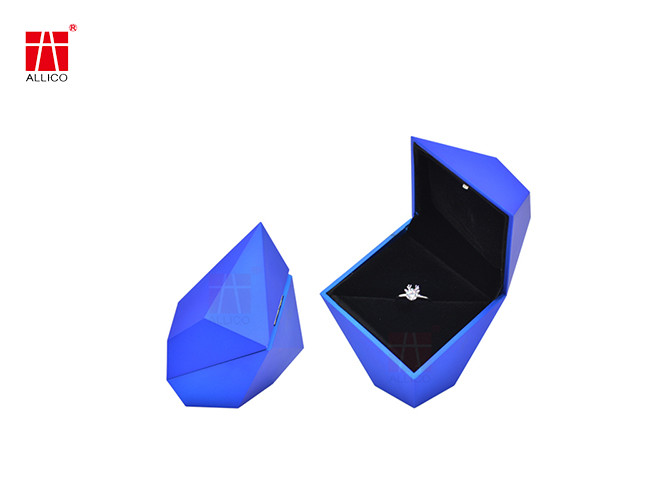 Custom Logo Velvet Jewelry Box Luxury Earring Bracelet Necklace Ring Box Jewelry Packaging Box