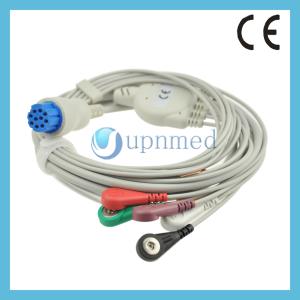 Wholesale Datex 10pin one piece 5-lead ECG Cable with leadwires from china suppliers