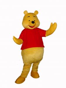 China Winnie the Pooh costume Mascot,Long Plush mascot character,Cartoon Character, Winnie bear on sale
