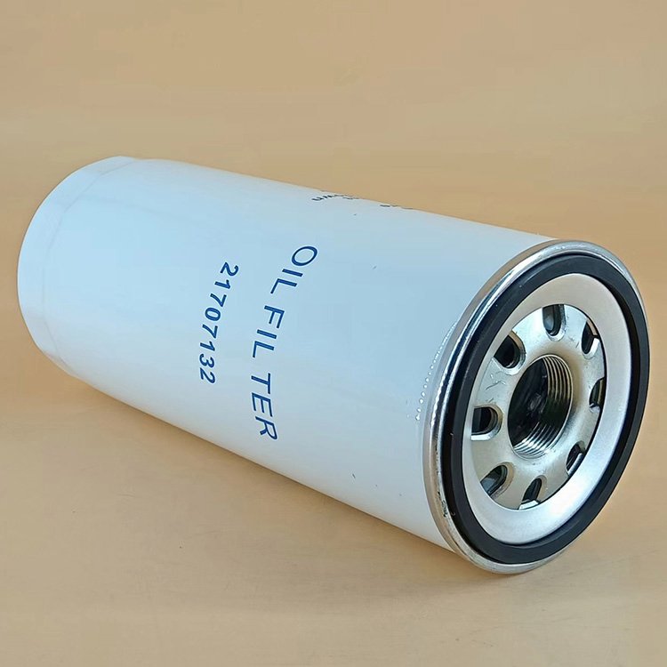 Smooth Oil Circulation Excavator Oil Filter 21707132 with Glass Fiber Core Components