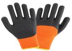 Anti Slip Warm Winter Work Gloves , Latex Rubber Coated Waterproof Winter Work