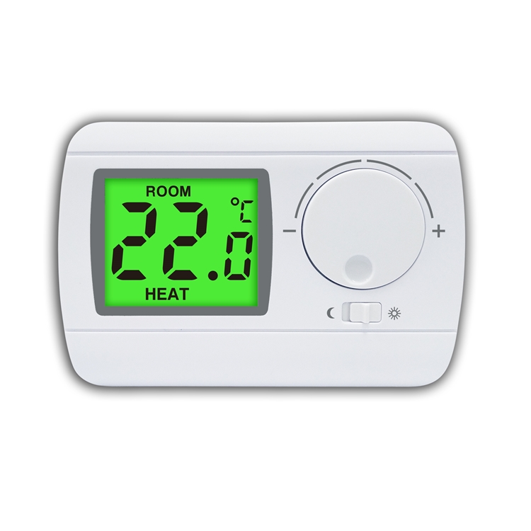 Riseem 230V Non Programmable Wired Room Heating Thermostat With LCD Display
