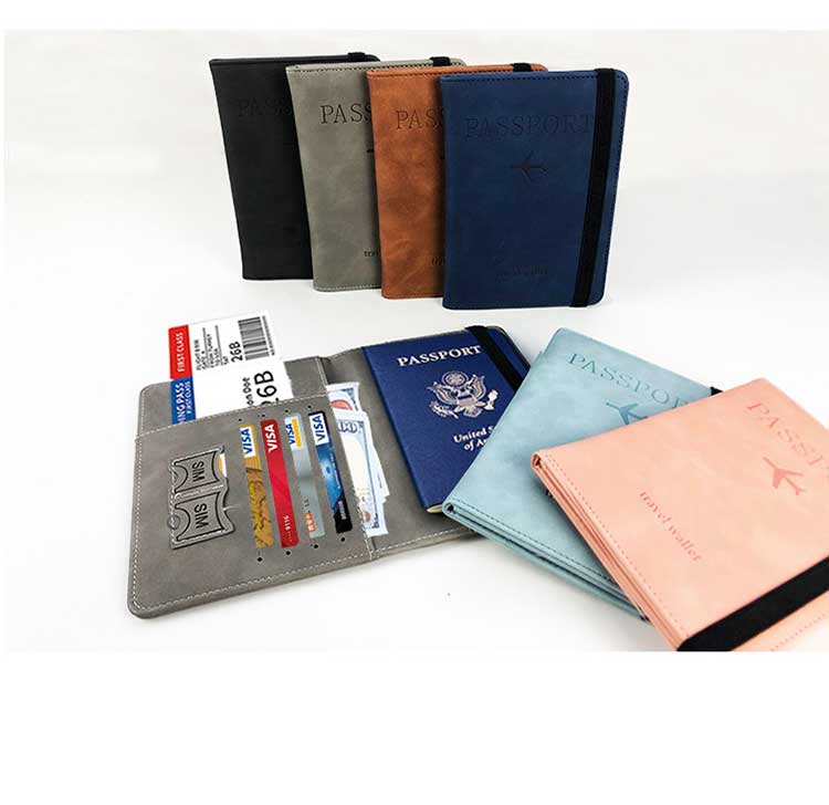 Availiable Sample of Fashion Credit Card Wallets for Elastic Cord Travel Passport Holder