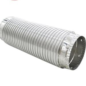 Wholesale Stretchable 10'' Semi Rigid Aluminum Duct With Collars Heat Resistant from china suppliers