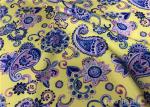 Spandex Elastane Sport Bra Fabric Paisley Printed Super Smoothly Hand Feel Warp