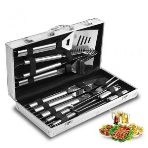 Wholesale BBQ Accessories 10PCS 304 Stainless Steel Bbq Grill With Aluminum Case from china suppliers
