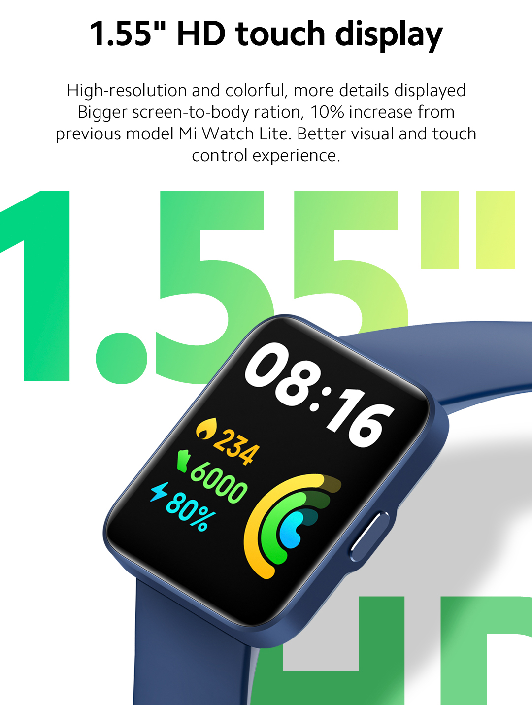 Global Version Xiaomi Redmi Watch 2 Lite AMOLED Screen SmartWatch Blood Oxygen Heart Rate GPS Mi Watches