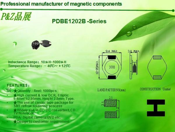 Quality PDBE1202 Series High current unshielded SMD Power Inductors for sale