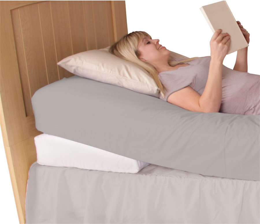 Foot Smart Bed Wedge Support Cushion , Memory Foam Pillow Cushion