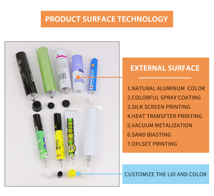 Pet Nourishing Cream Empty Aluminum Squeeze Tubes 80ml 100ml 150ml Cosmetic Tube