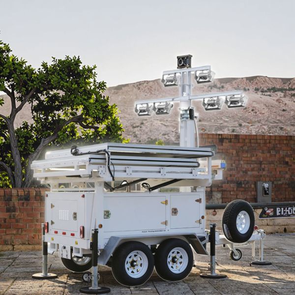 High Quality Mobile Solar Light Tower Remote Connectivity 4G/5G Towable Solar Light Tower Price