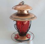Home Hanging Painted Decorative Metal Bird Feeders Rust Resistance