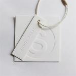 T Shirt Custom Gift Tags Embossed Printing Clothing Tags Price Tags Clothing