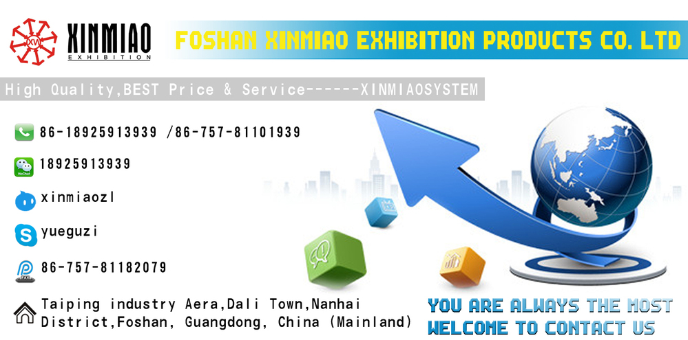 Octanorm 3x3M standard exhibition stand，vitrine dexposition aluminium,Shell scheme booth