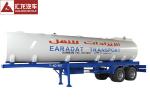 Stainless Steel Milk Tank Trailer , Water Tanker Truck Trailer 40000l Multifunct