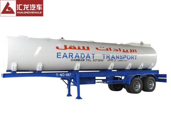 Stainless Steel Milk Tank Trailer , Water Tanker Truck Trailer 40000l Multifunct