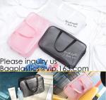 PVC Makeup Bag Waterproof Cute Clear Transparent Plastic PVC Travel Makeup