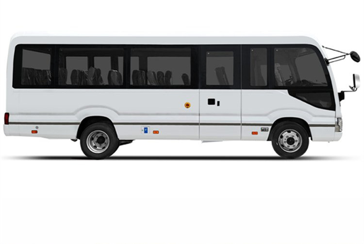 Luxury Diesel Engine 19 Seats Mini Bus Coaster Bus with and Curb Weight of 4100kg