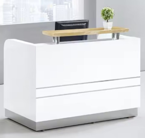 Modern Retail Wooden Boutique Reception Desks Office Register Checkout Counters furniture