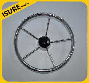 Wholesale 5 spoke Destroyer Style Stainless Boat /Marine Steering Wheel from china suppliers